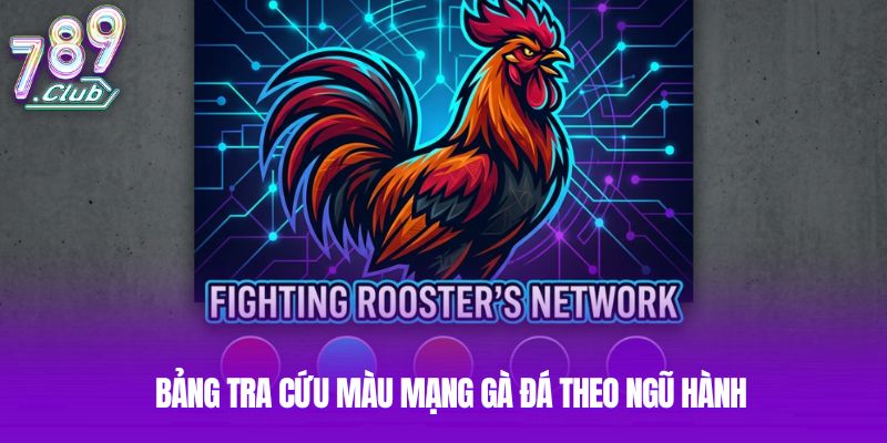 Bảng tra cứu màu mạng gà đá theo ngũ hành